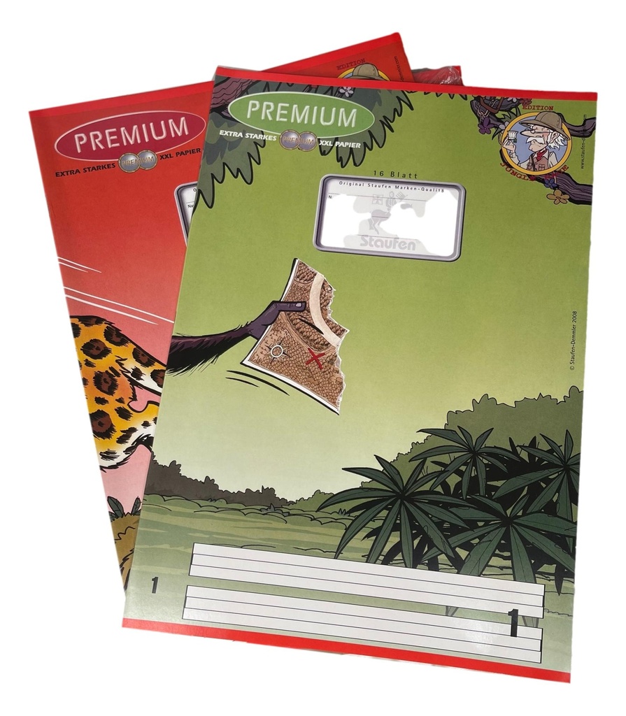 Lineatur 1 Schreibhefte 25 Stück Staufen DIN A4 liniert 16 Blatt