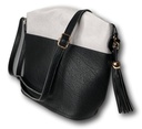 Damentasche Umhängetasche Messengertasche Schwarz Grau