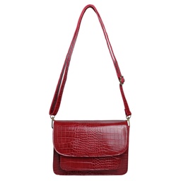 [144] Damen Tasche Vogue Umhängetasche Handtasche Abendtasche Weinrot Neu